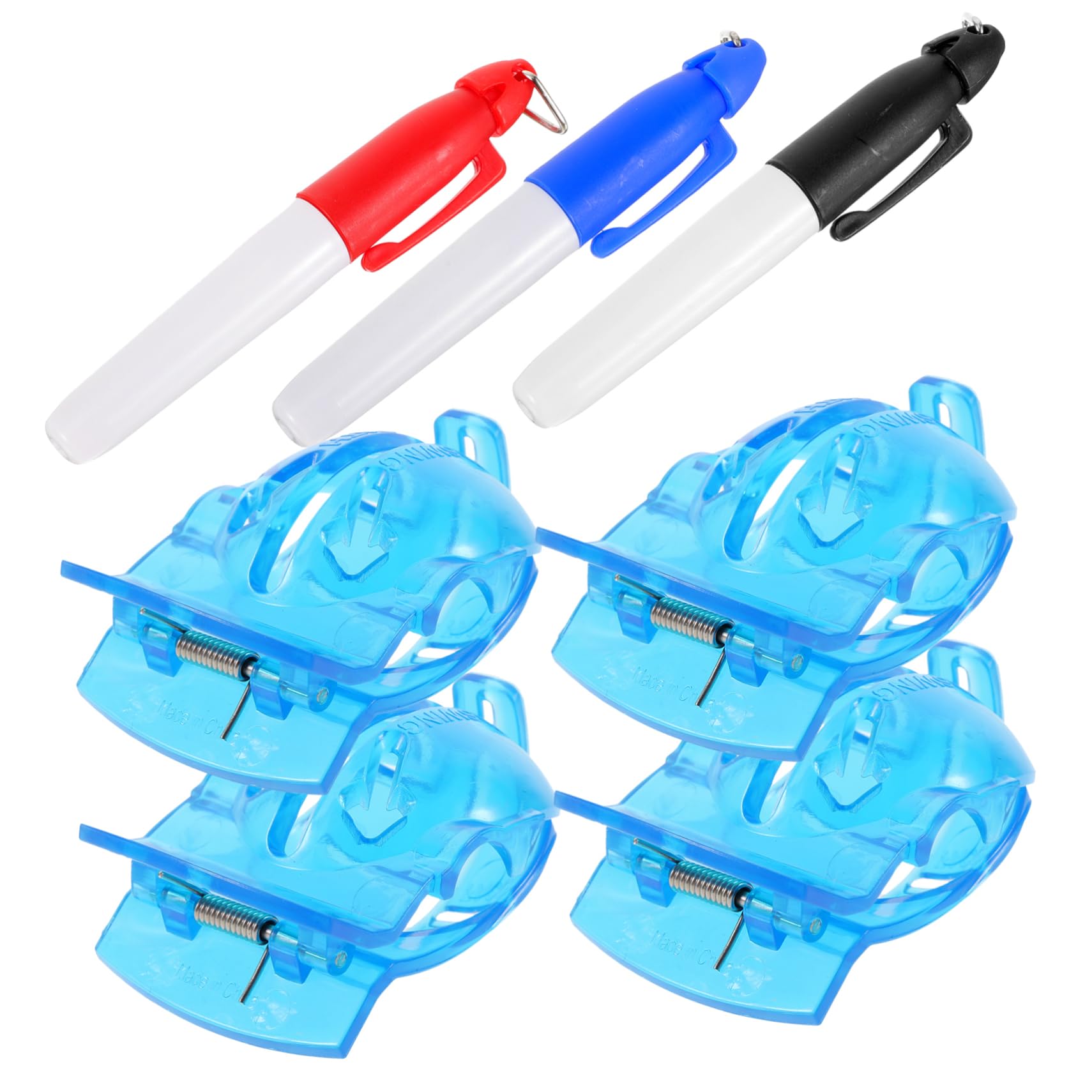 ibasenice Herramientas de Alineación para Bolas con Marcadores de Clip de Alineación y Bolígrafos de para Golfistas para Dibujo Preciso y Identificación de Bolas