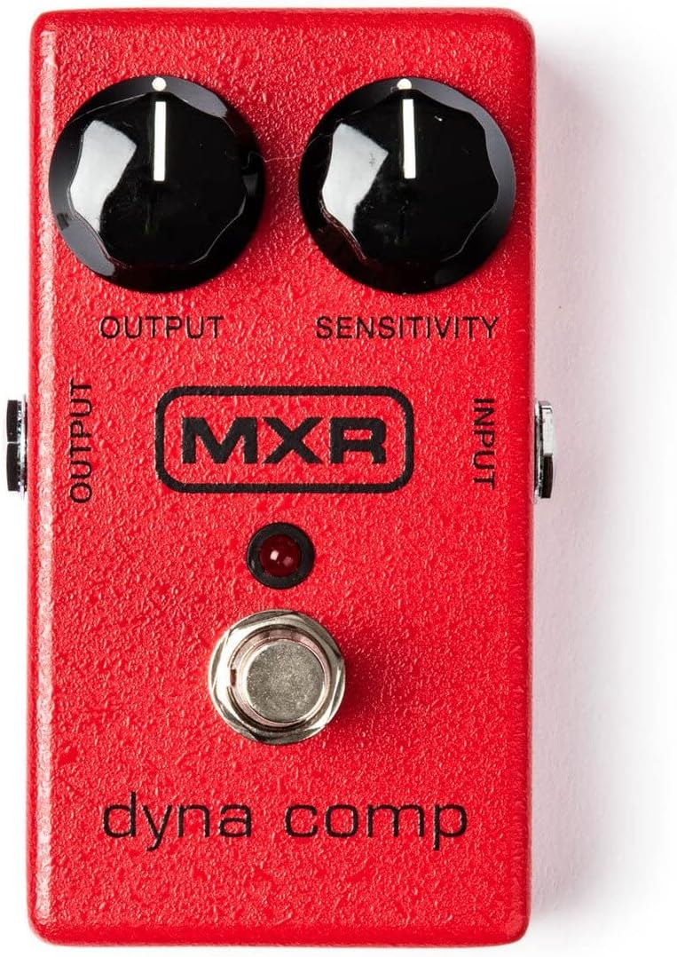 Briskdrop MXR M102 Dyna Comp Compressor Pedal Bundle with 2 Patch Cables and 6 Dunlop Picks