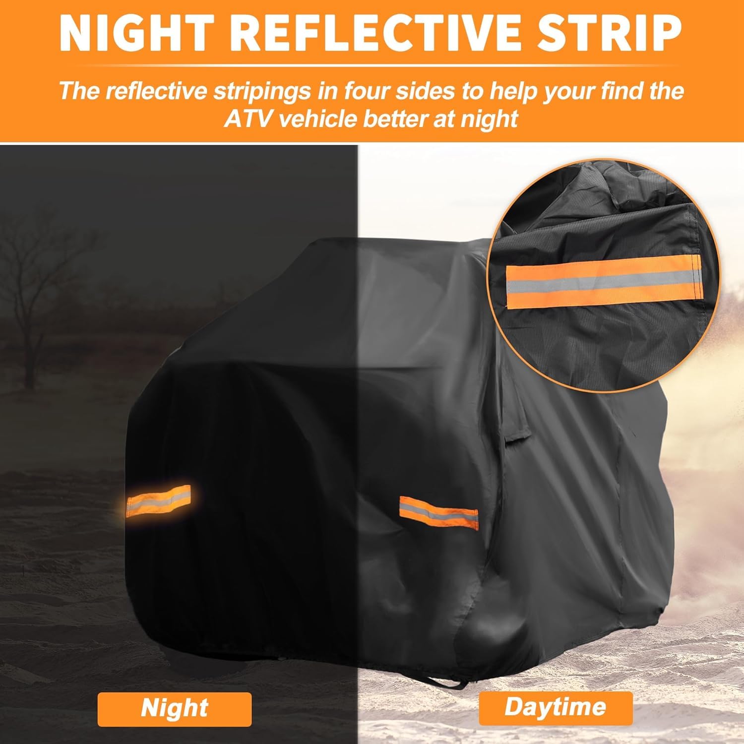 Telo Copri Quad Impermeabile per Honda TRX700XX Anti UV | Telo Copri Quad Impermeabile, Copertura Anti Vento, Protezione UV, Strisce Riflettenti, Foro Lucchetto, Borsa Incluso