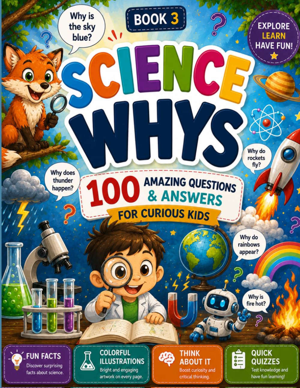 Science Whys: 100 Amazing Science Questions & Answers for Curious Kids (Kids Ask Why?)