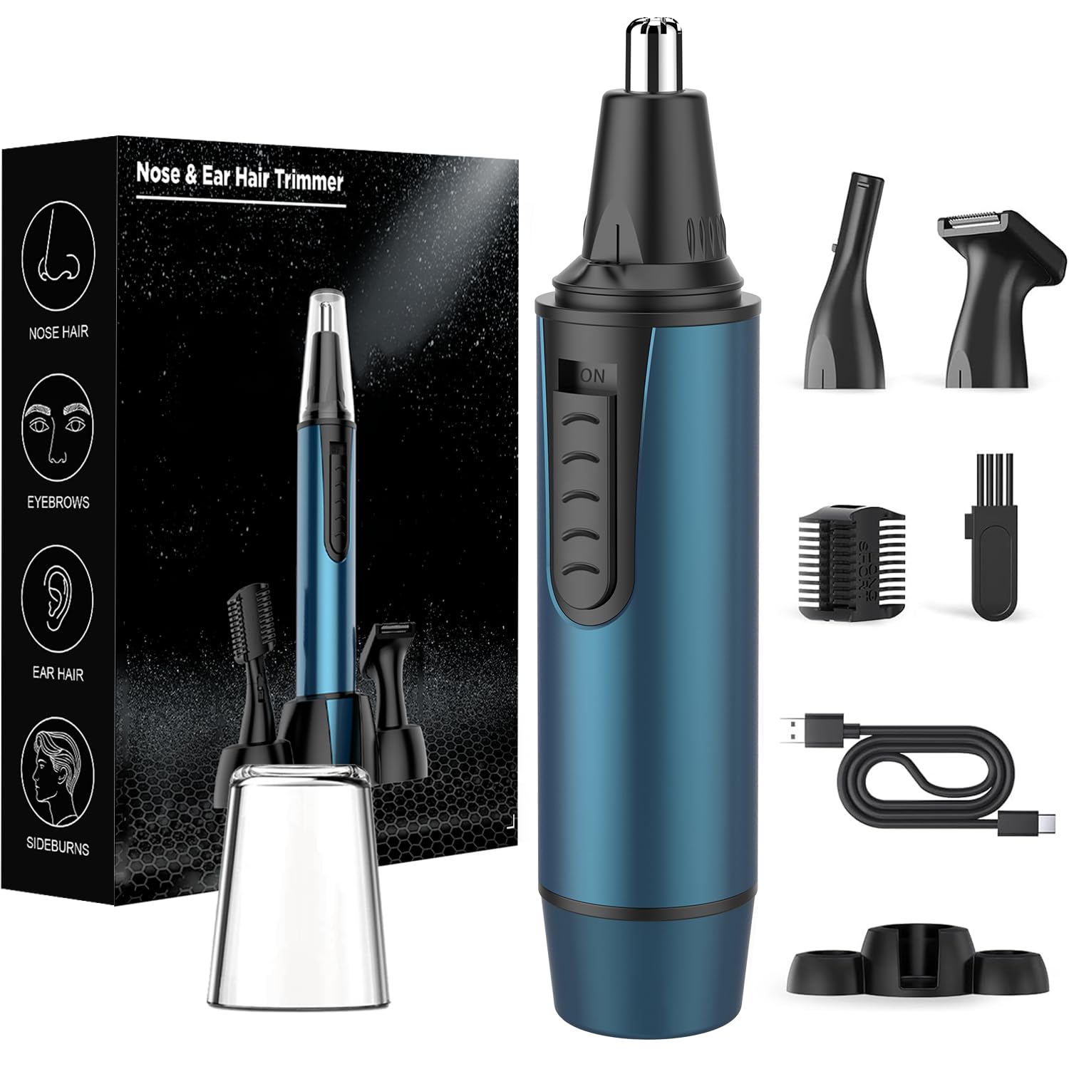 Nose Hair Trimmer for Men - Painless & 3-in-1 -10 Nose Hair Trimmer for Men - Painless & 3-in-1 -10