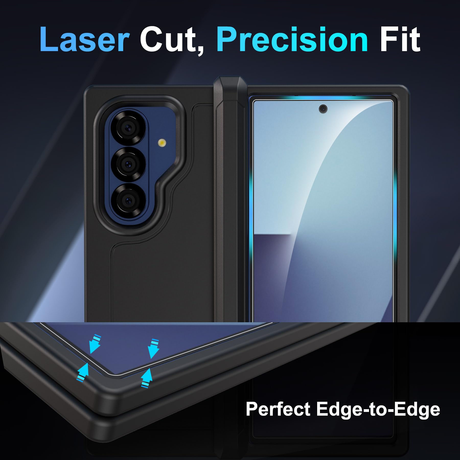 Nandu ZenGlass Pellicola Protettiva Per ZTE Blade V7 – 9H, Anti-impronta, 0,25mm (Più Piccola Del Display Curvo)
