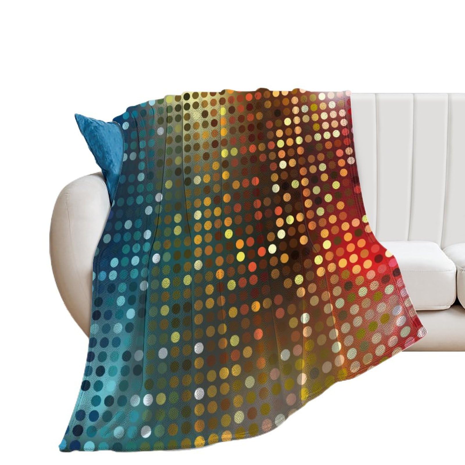 Couverture en flanelle paillettes lit et canapé plaid chaud 150x200