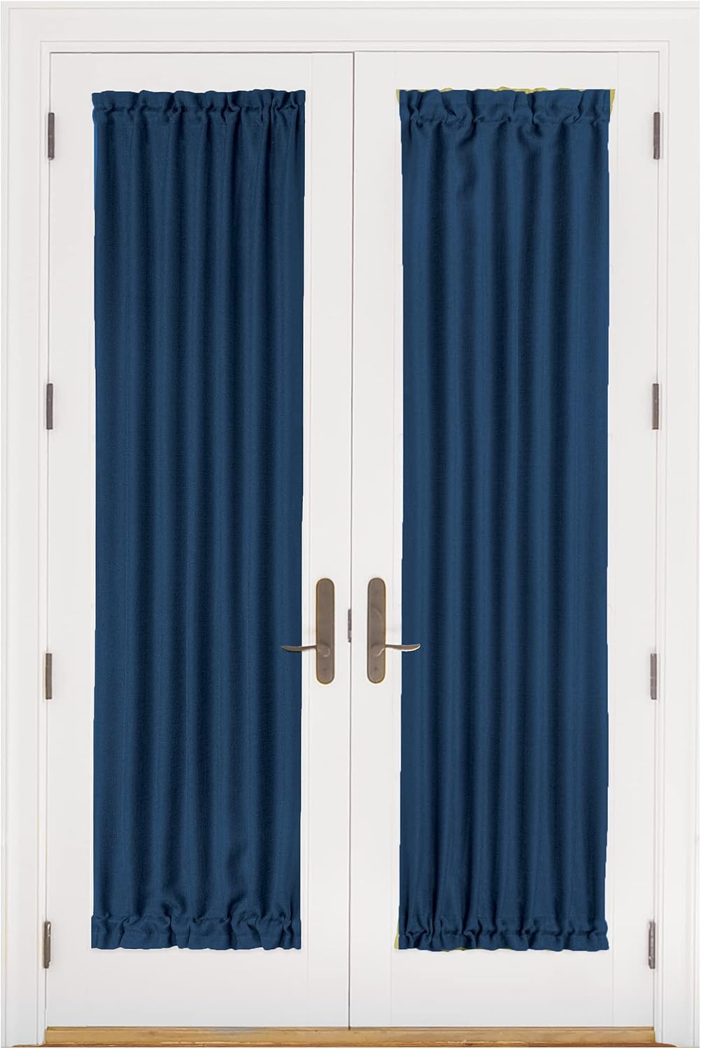 ACHIM Home Furnishings Darcy Rod Pocket Door Panel with Tieback, 25" x 72", Green