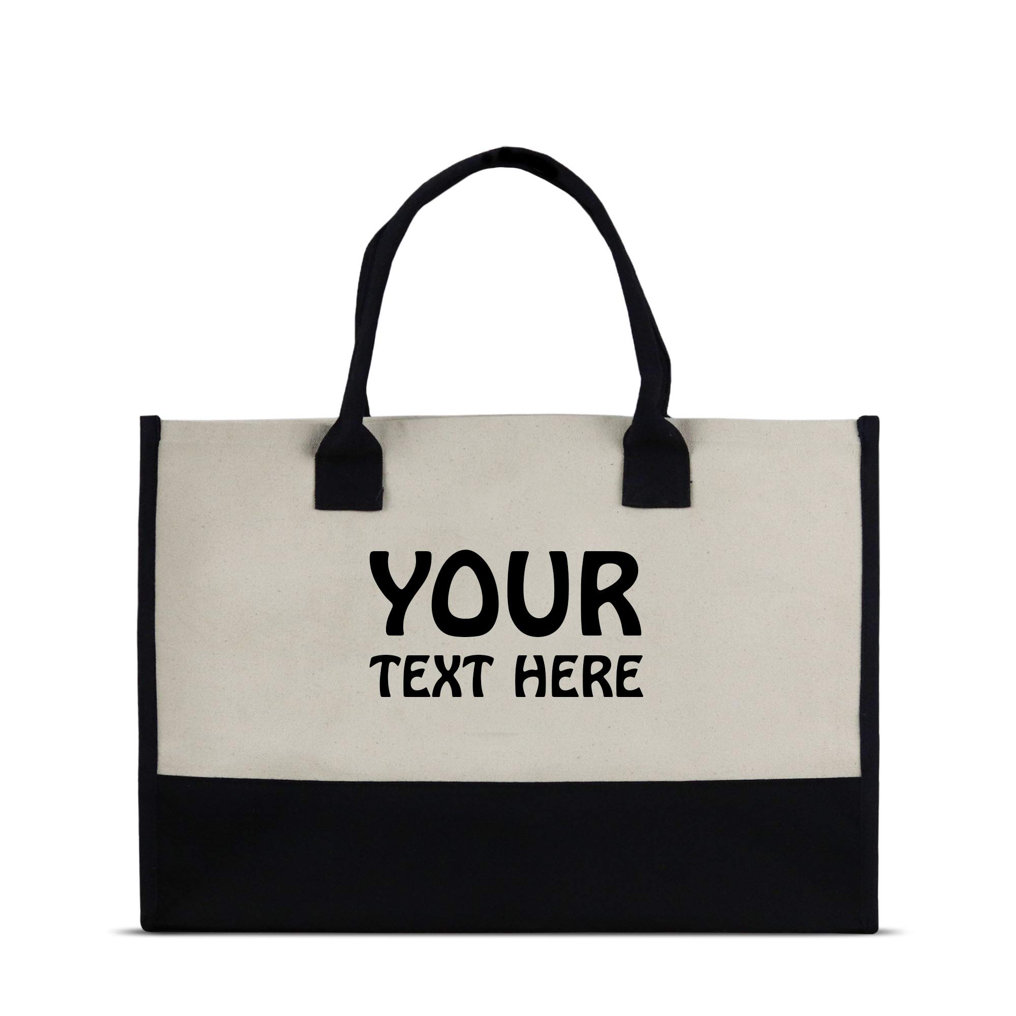 VANESSA ROSELLA Premium Quality Personalized 100% Cotton Canvas Chic Tote Bag