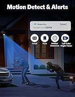 Vista 4 de H.265+Sistema de cámara de seguridad con cable, 8CH 5MP CCTV DVR y 4 cámaras tipo bala de 1080p para exteriores e interiores, cámaras de seguridad