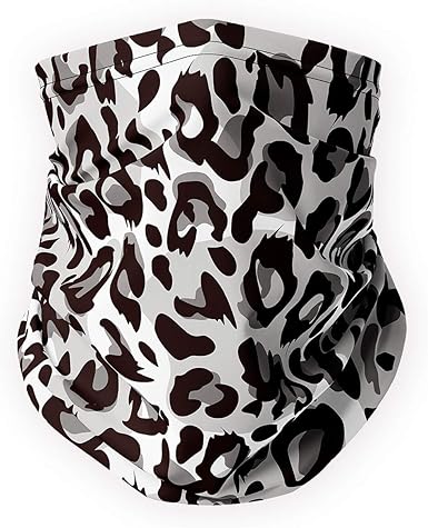 Spadken Neck Gaiter Face Mask Cover Reusable Bandana Scarf Balaclava For Men Women Upf 50 Animal Print Black At Amazon Men S Clothing Store