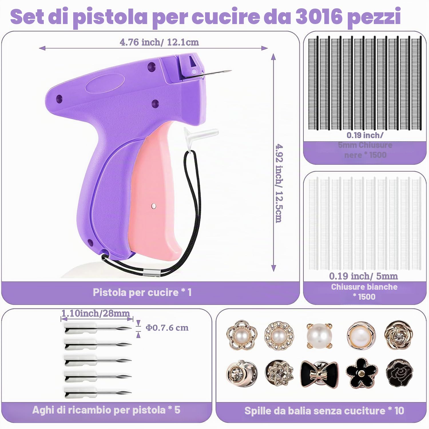 Stitchy Pistola da Cucito Stitchy Quick Fixer Macchina da Cucire a Pistola Portatile per Tessuti