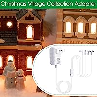 Vista 3 de Umigy 2 adaptadores de corriente de 4.5 V compatibles con accesorios iluminados Lemax, adaptador de corriente CA y CC para luces de pueblo