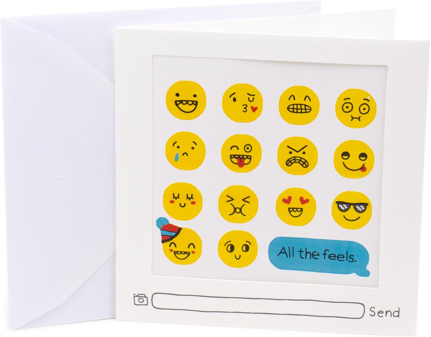 Hallmark Studio Ink Birthday Card (Emoji Stickers) (Model: 0399RZJ5021)