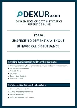 Amazon.co.jp: ICD 10 F0390 - Unspecified dementia without