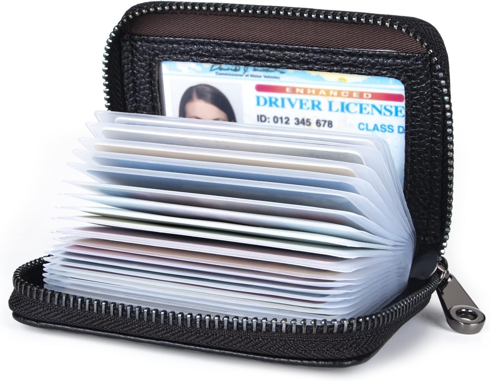 Tarjeteros de Piel Porta Tarjetas de Crédito Cuero Organizador de