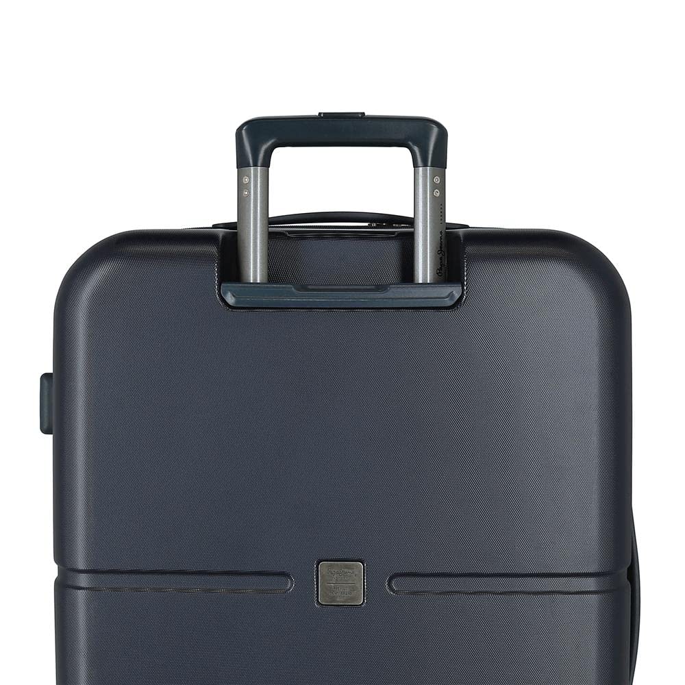 Pepe Jeans Accent Valigia media Blu 48x70x28 cm ABS rigido Chiusura TSA integrata 79L 4,32 kg 4 Doppie ruote