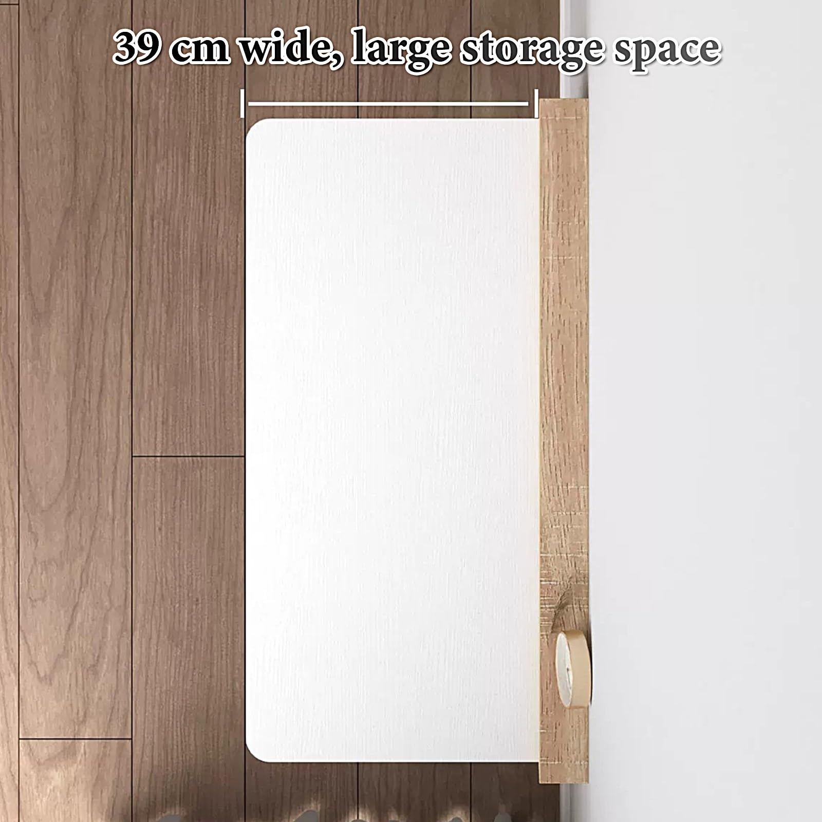 Klapptisch zur Wandmontage, platzsparender Massivholztisch für Zuhause, Büro, Waschküche oder Arbeitszimmer, mehrschichtiges Brettdesign, einfache Installation (58 x 39 cm)