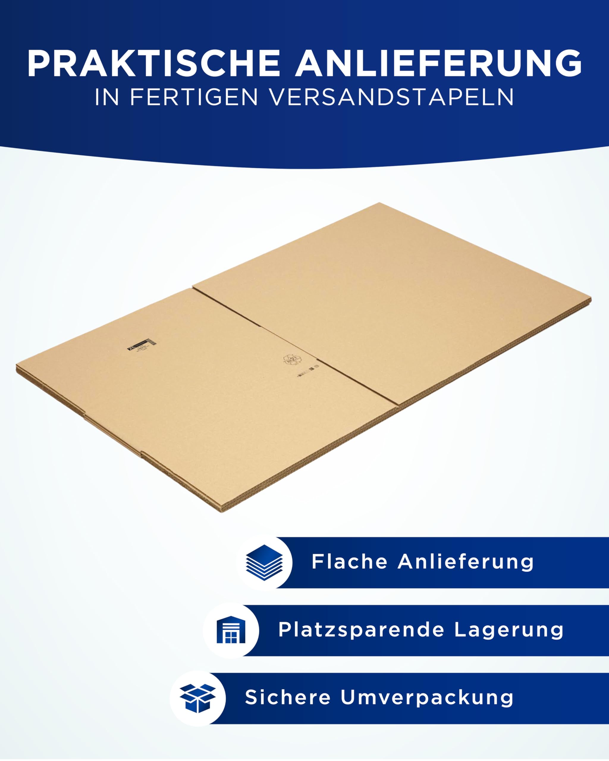 150St. 400x300x200 Karton Versandkarton 40x30x20 1-wellig B-Welle