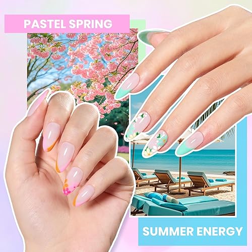 Miniatura 3 de Beetles - Kit de esmaltes de uñas en gel semipermanentes con luz UV, 55 colores, 81 piezas, para uso todo el año, con base y superior mate y