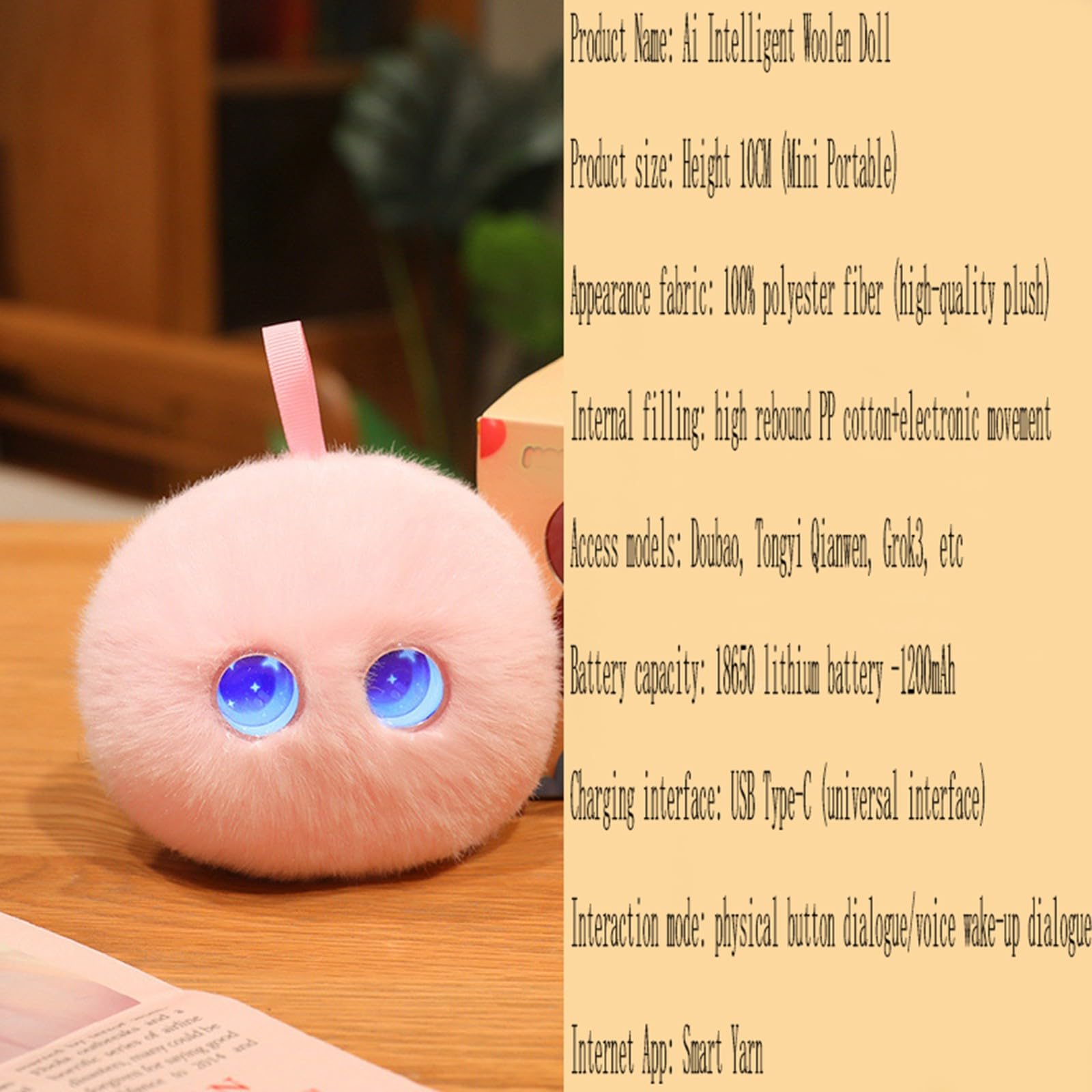 Marca Peluche Interactivo Electrónico Juguete Inteligente para Niños con Sonido Música y Luces Cuentos y Canciones Infantiles B