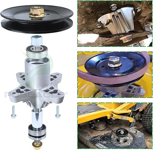 Miniatura 7 de Conjunto de husillo 918-04456B preengrasado con polea tensora 756-04129B que reemplaza 618-04456, 918 04456, 618-04461, 618 04456 para Cub Cadet