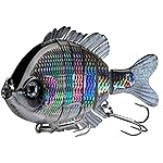 BASSDASH SwimPanfish Multi Jointed Panfish Bluegill Swimbaits Hard Topwater Bass Lures Fishing Lure Crank Saltwater 3.5in/0.85oz