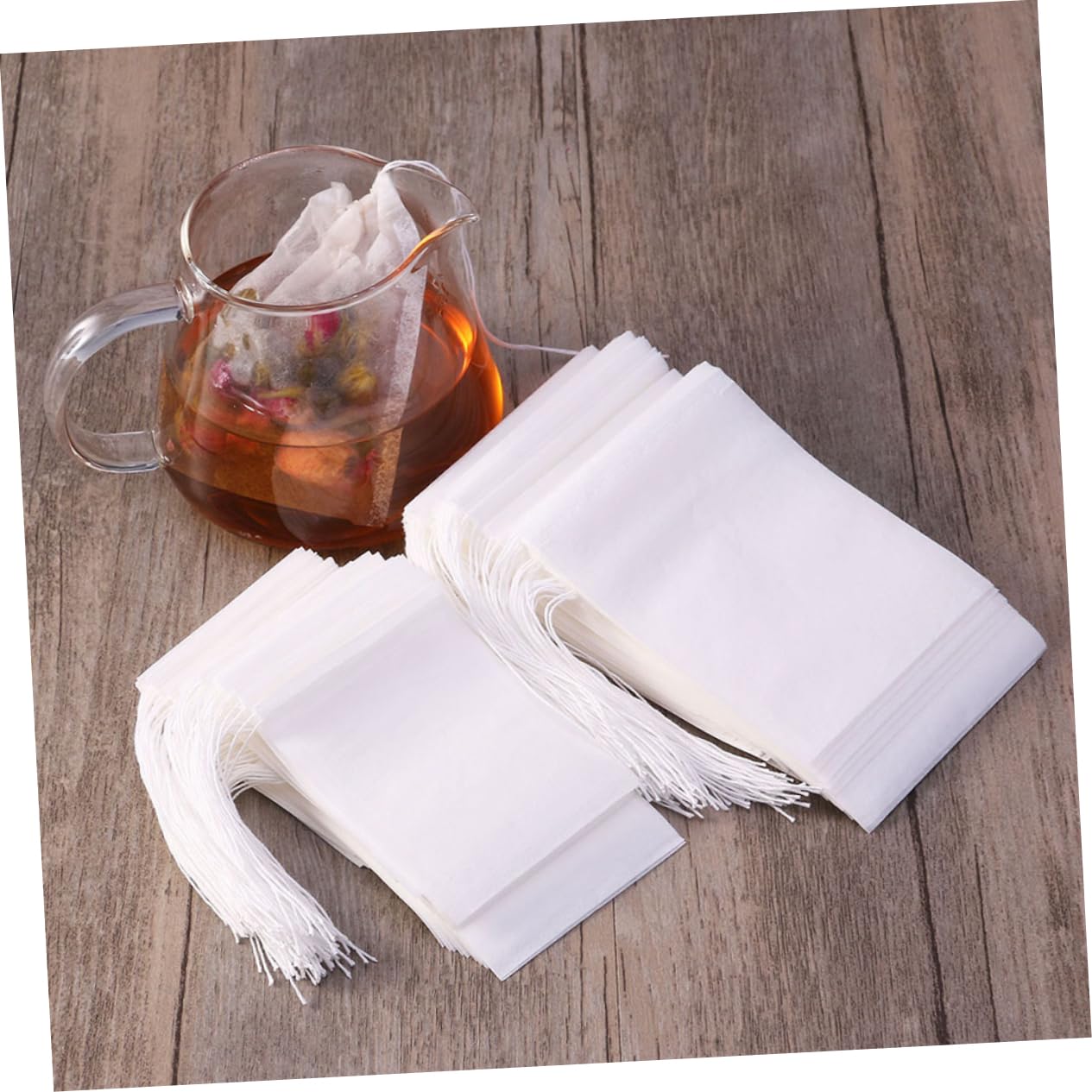Cabilock 3 Juegos De Bolsitas De Té Vacías Con Filtro Para Hierbas Sueltas Bolsitas De Papel Con Cordón 200 Unidades X 3