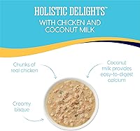 Vista 11 de Solid Gold Alimento húmedo cremoso para gatos; Holistic Delights Leche de atún y coco, bolsa de 24 unidades / 3 onzas
