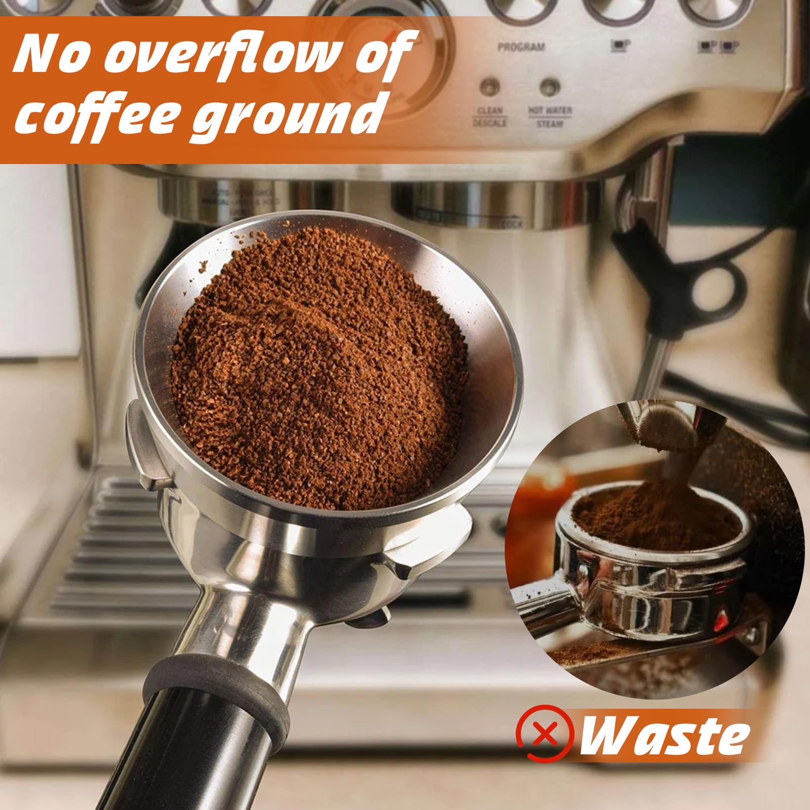 Kaffee Tamper Set 58mm - Mit WDT Tool, Dosierring & Tampermatte