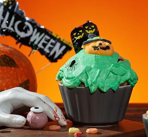 Miniatura 3 de Ramekins - Juego de 4 tazas de porcelana aptas para horno de 12 onzas, aptas para lavavajillas y microondas, tazas de condimentos en forma de flor,