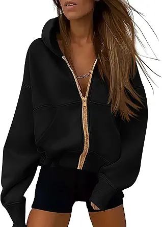 PRETTYGARDEN Hoodies for Women Sweatshirt Zip Up Hoodie Fall Fashion 2025 Trendy Long Sleeve Jackets Winter Clothing Outfits