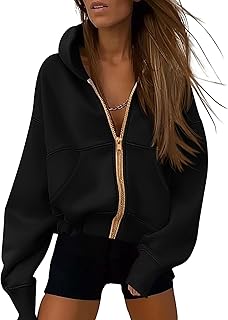 PRETTYGARDEN Hoodies for Women Sweatshirt Zip Up Hoodie Fall Fashion 2026 Trendy Long Sleeve Jackets Winter Clothing Outfits OEKO-TEX STANDARD 100