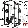 Jaula de Potencia Mikolo K6 2.0, Estación de Sentadillas con Sistema de Cruce de Cables, 2000LBS con Sistema de Jalón, Entrenador Funcional con Sistema de Poleas de Aluminio para Gimnasio en Casa 1
