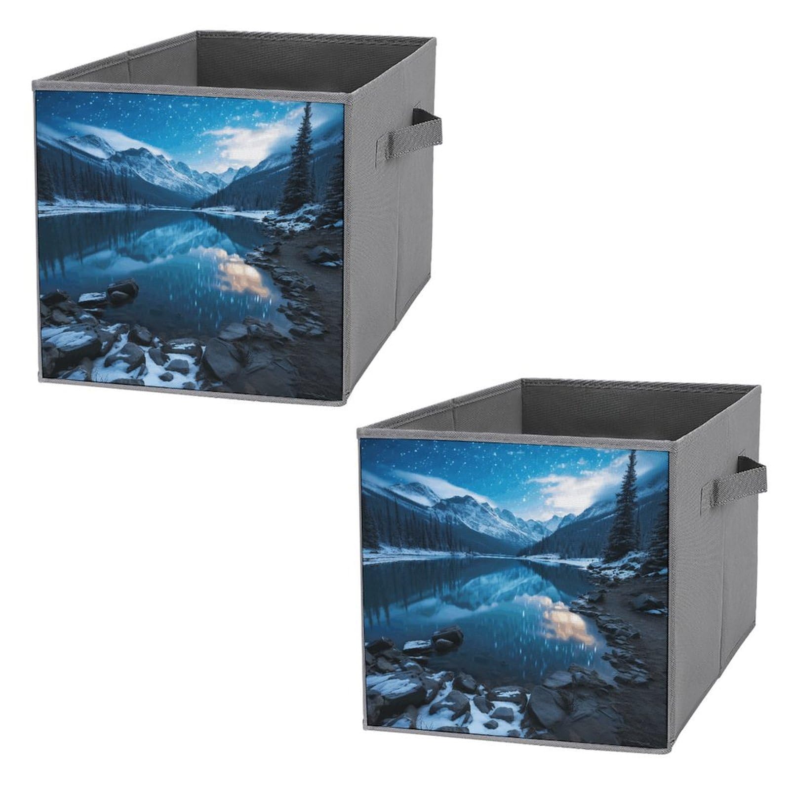 Boîtes de rangement pliables Moraine Lake avec parois renforcées