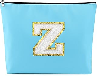 Sfodiary Bolsa de maquillaje con letra inicia...