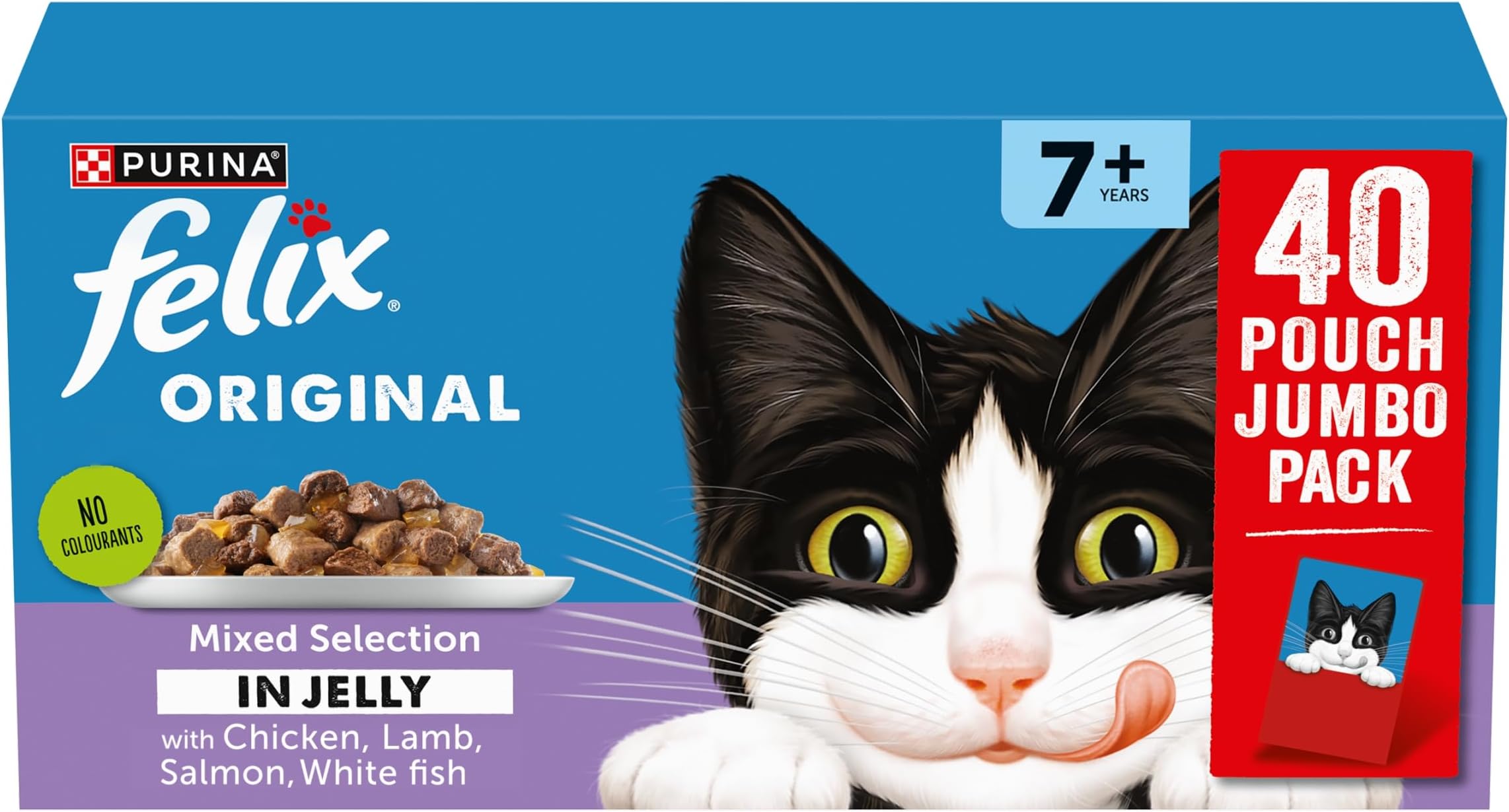 Original Senior 7+ Mixed Selection in Jelly Wet Cat Food 40x85g