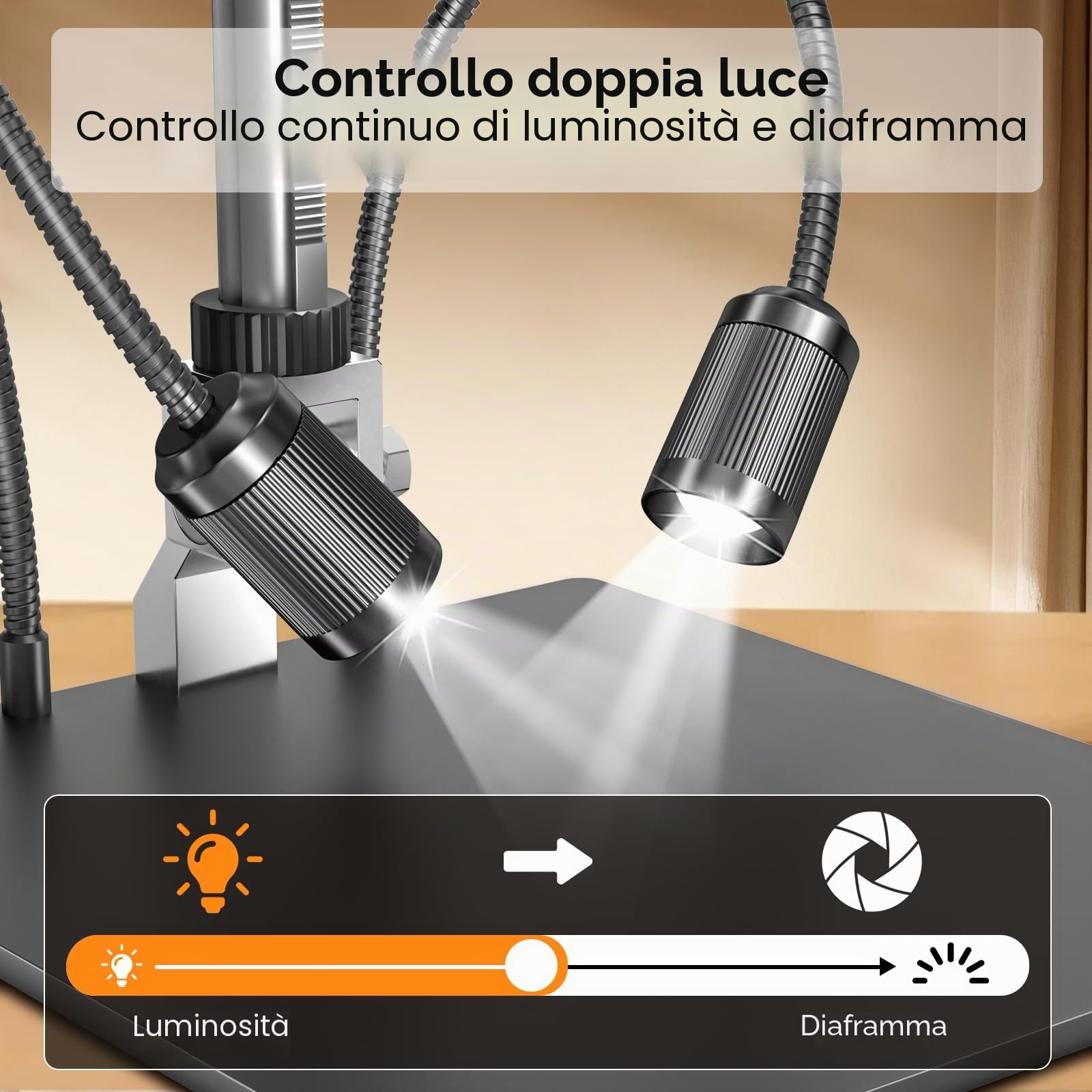 Elikliv EM3K-AF Microscopio Digitale 3K Autofocus HDMI per Saldature, Schermo LCD da 7" e 38MP, Lente per Monete e Saldatura, Supporto da 10'', Compatibile PC/Windows/Mac OS, 64 GB