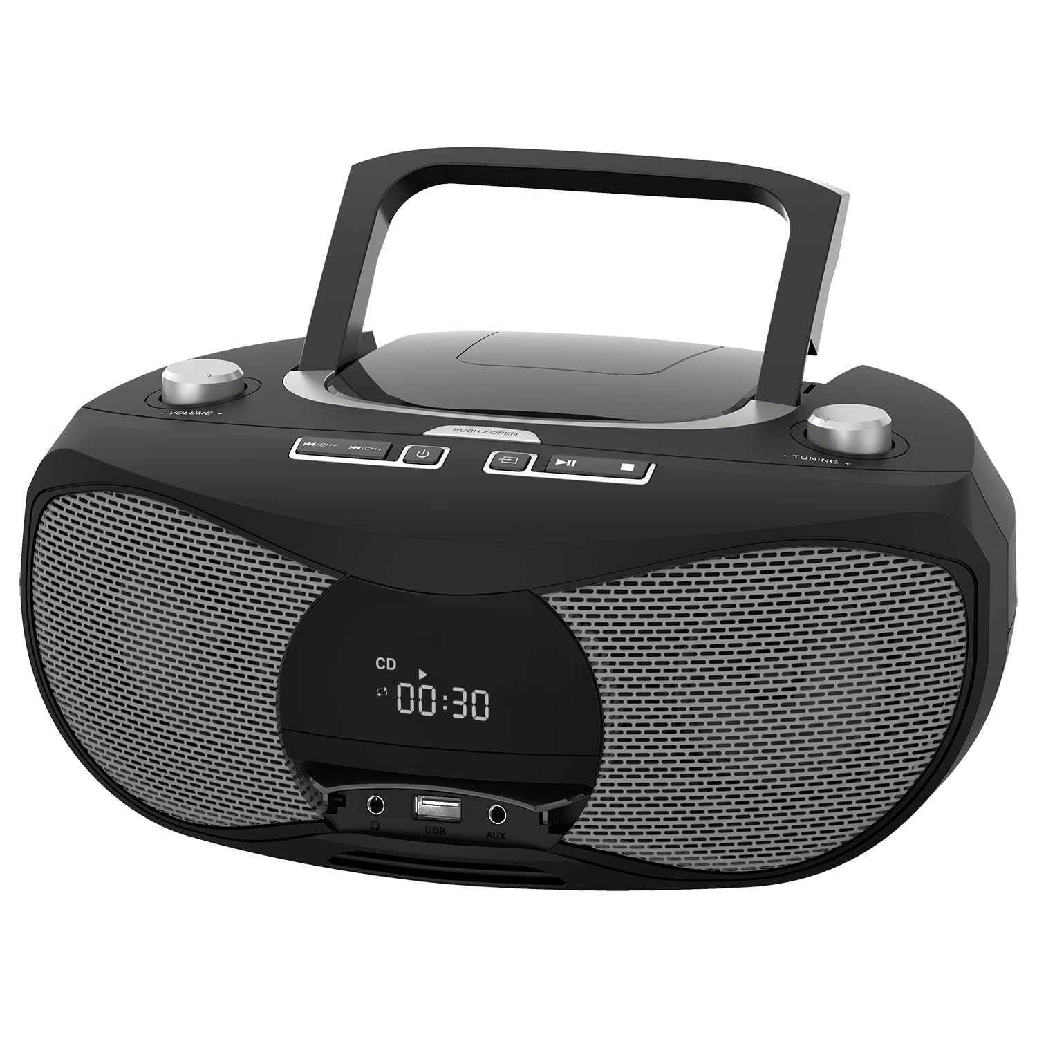 LONPOO Lecteur CD Portable, Poste CD Compatible CD-R/RW/WMA et MP3, Lecteur CD Bluetooth 5.3, USB,AC/Batterie