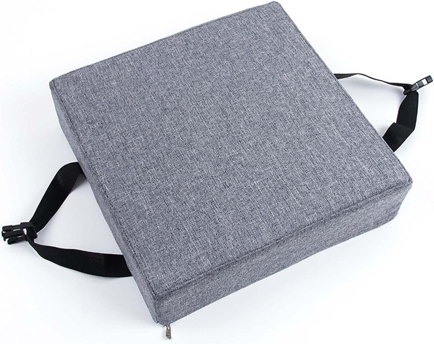 BLLMTEAR Stool Cushion Square with Ties, Non-Slip Bar Stool Cushion Square Seat Cushion With Machine Washable Cover Chair Seat Cushion Textured Barstool Pad(12,14x14x2in/35x35x5cm)