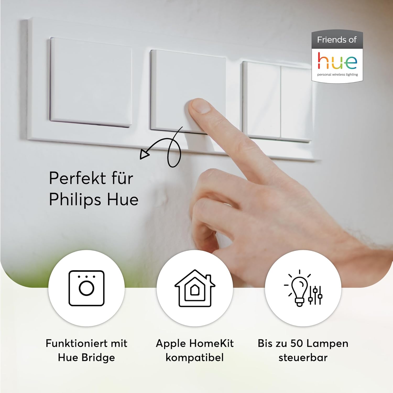 Friends of Hue White Glossy Triple