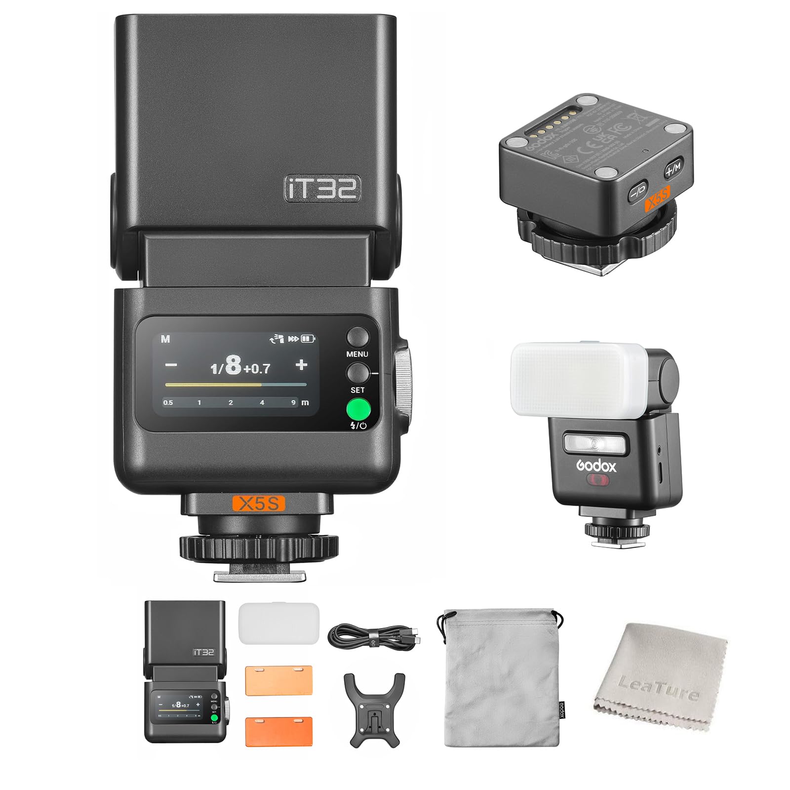 iT32 TTL Camera Flash with X5S Trigger HSS GN18 for Sony