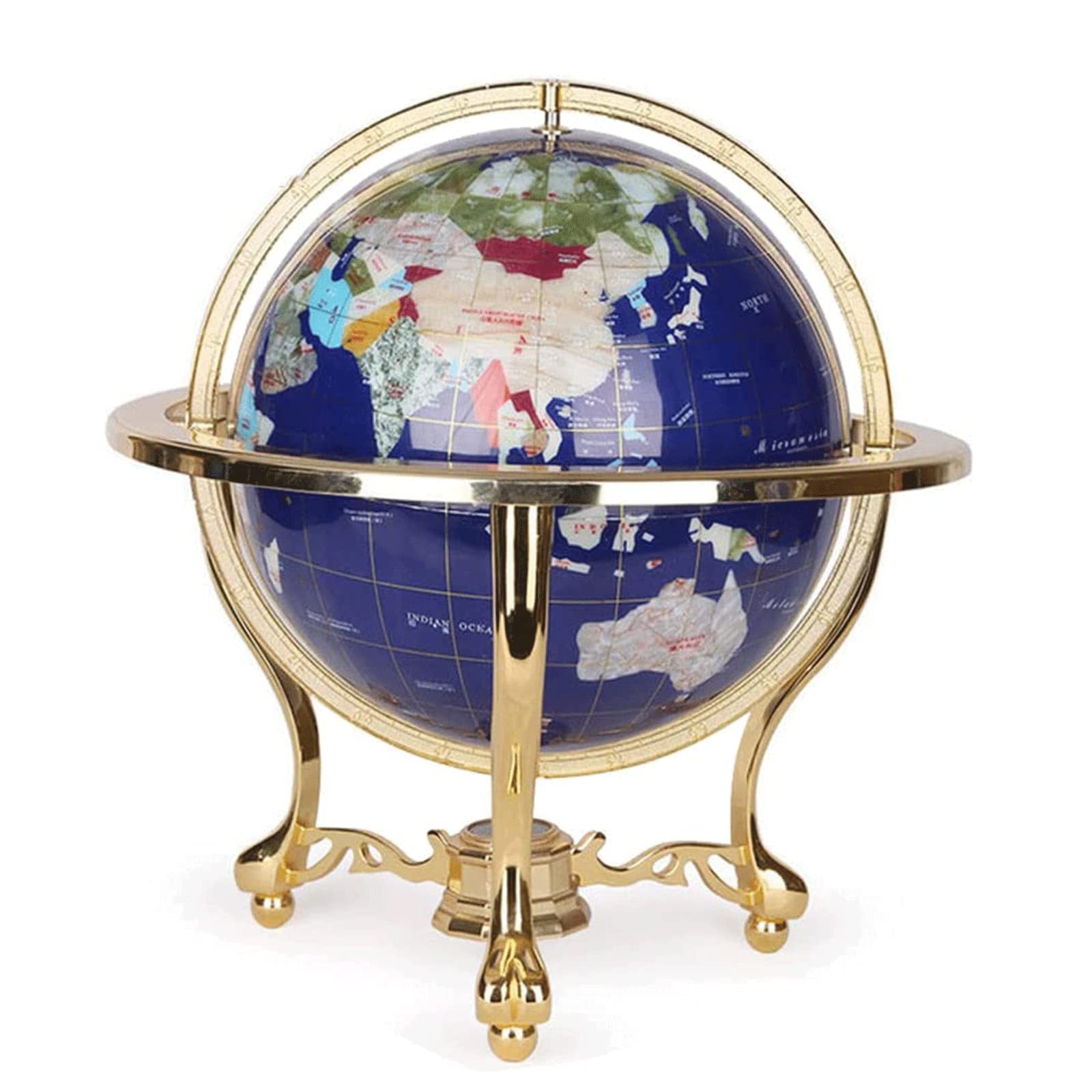 POCHY Mappamondi Globo di Lusso con Staffa Globi Mappamondo retrò per Ufficio Casa Studio Globi geografici Decorazione Unica Fine e Chiaro