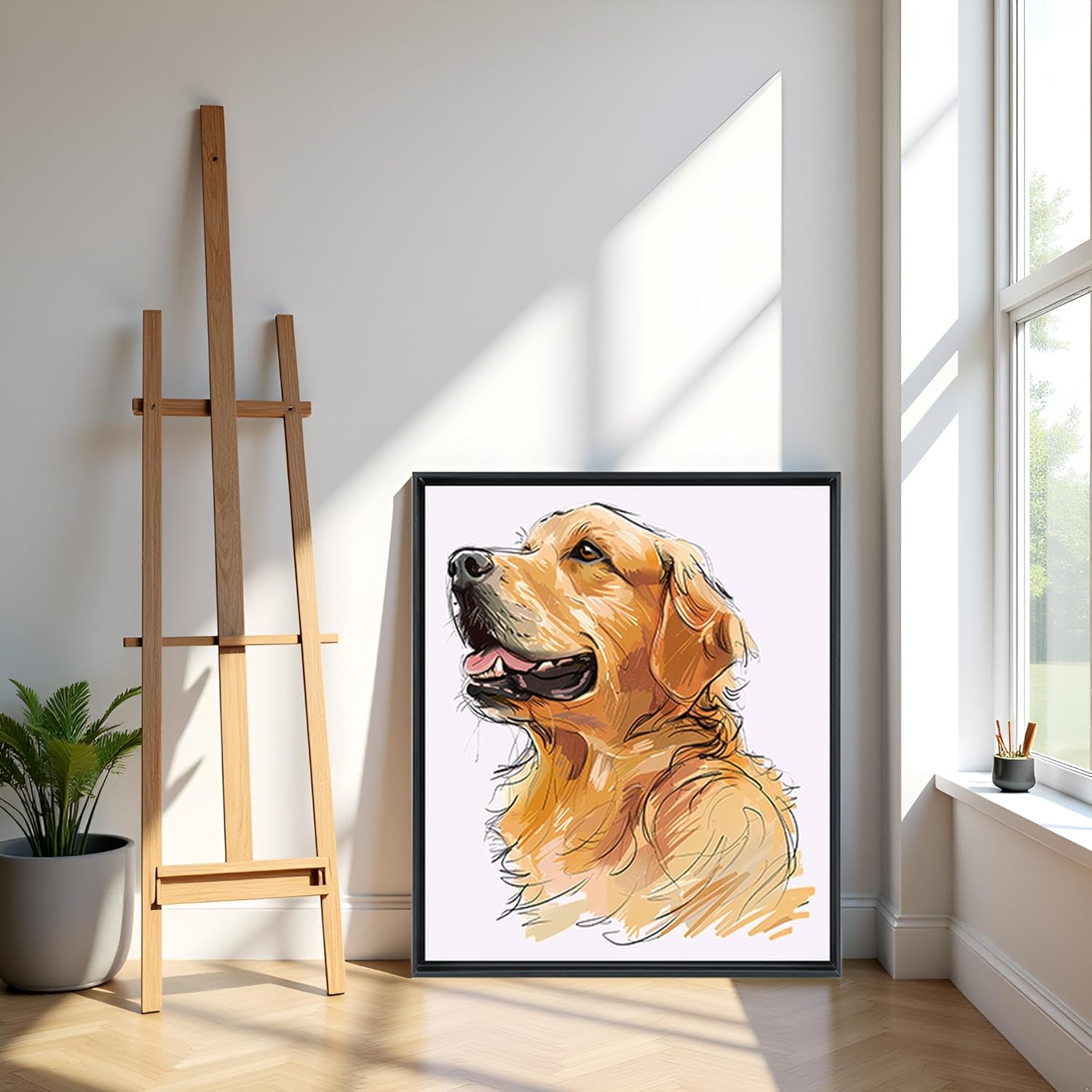 diy metal floating frame with 1.5" deep,canvas frames,frame for oil paintings canvas floater frames for home decor (black,16"x20") 16"x20" black