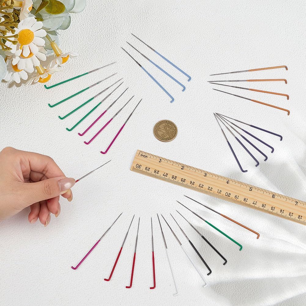 MAYJOYDIY 80 Pcs Felting Needles 4 Sizes 36/38/40/42 Gauge Wool Felting Supplies Colorful Wool Needle Tool with Plastic Box for Beginners Crafts Making