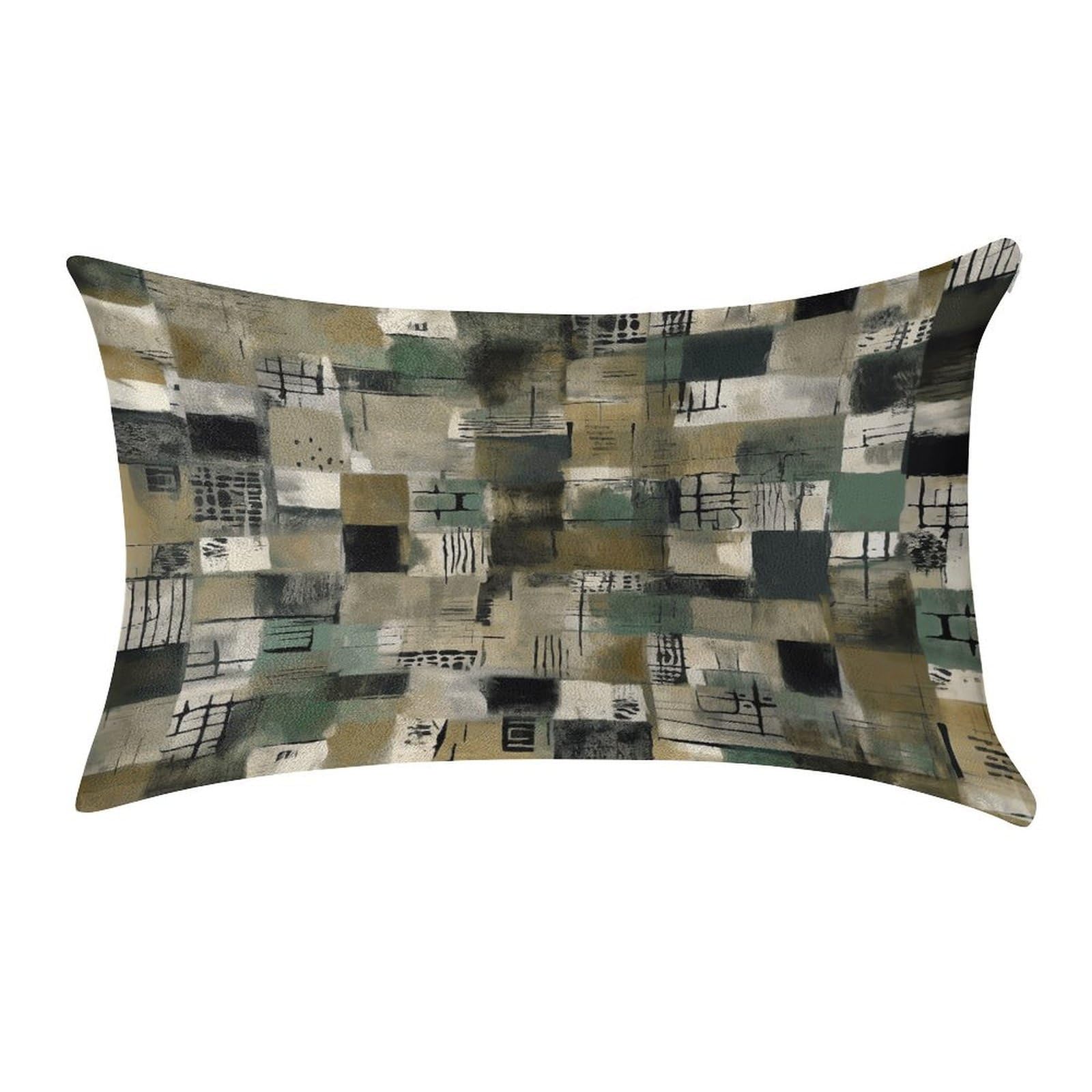 Btcowzrv Style Green Pattern Pillow Cover Pillow Case Pillowcase