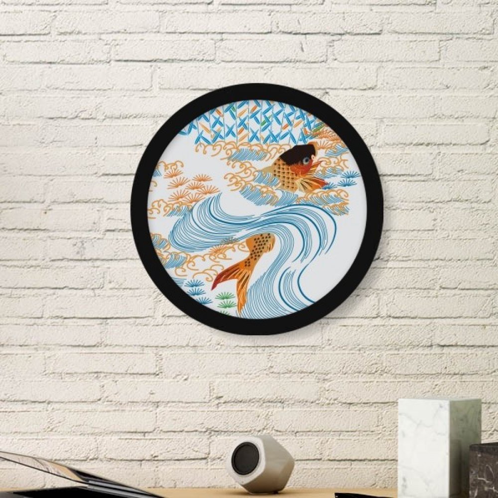 Peinture japonaise poisson ronde à offrir en cadeau de décoration d'accueil pour stickers