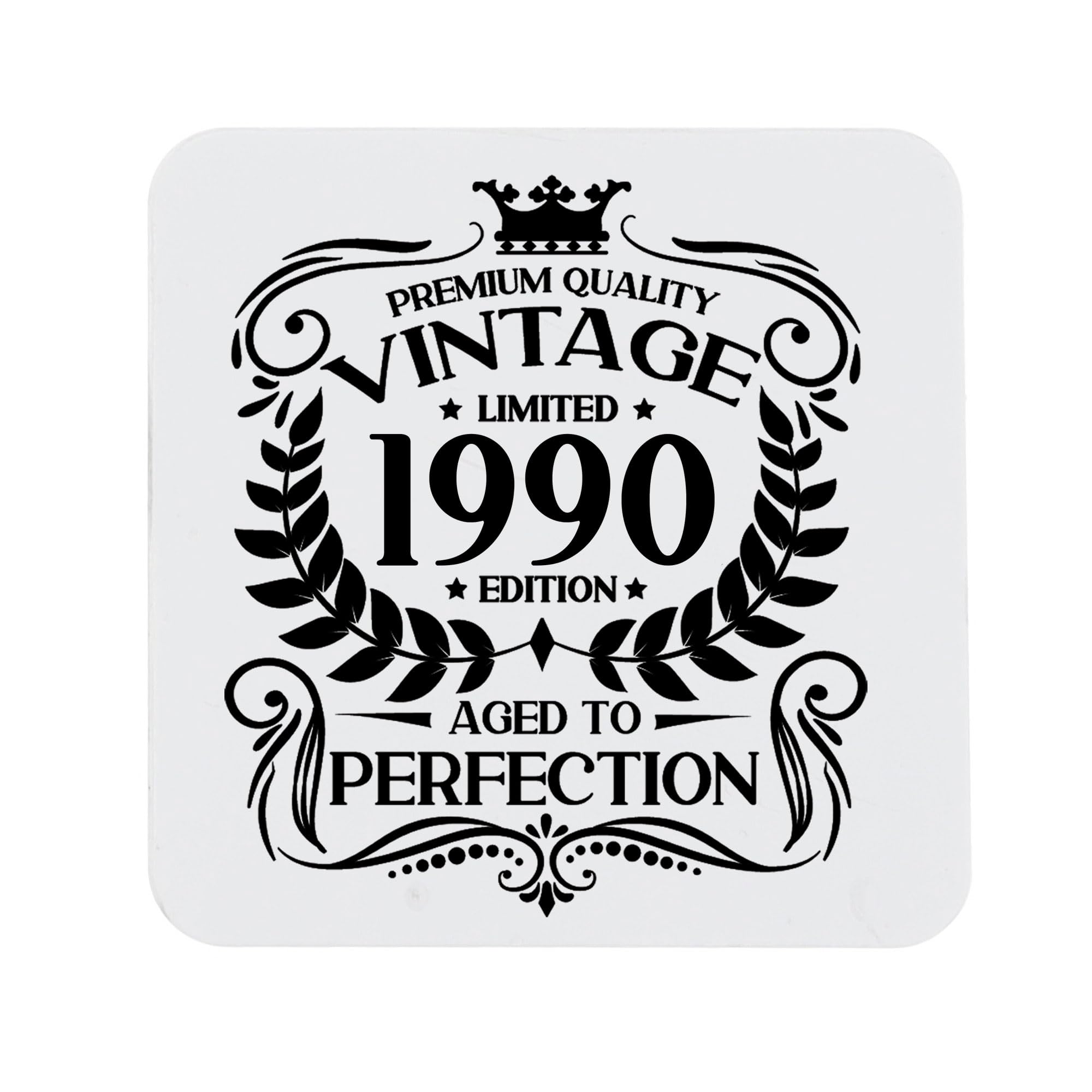 80th Birthday Gift for Men Vintage 1946 Aged to Perfection Engraved Slate Coaster Present for 80 Year Old Etched Natural Slate Placemat (Round Slate) — view 242