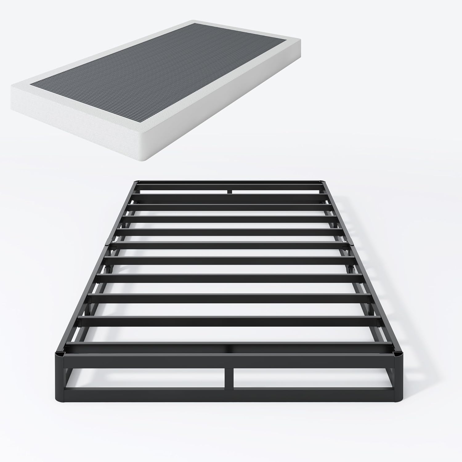 Box Spring Twin XL - 3 Inch Heavy Duty Low Profile Metal Box Springs for Twin XL Bed, Mattress Foundation, Easy Assembly,Easy Clean Cover 3 Inch Twin XL