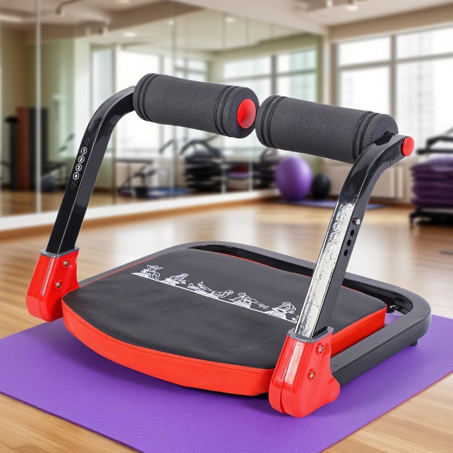 Belly Workout Equipment | Stomach Core Trainer - Automatic Rebound Adjustable Resistance Ergonomic Trainer for All Ages Women Home Gym Strength Training Upper Body Men