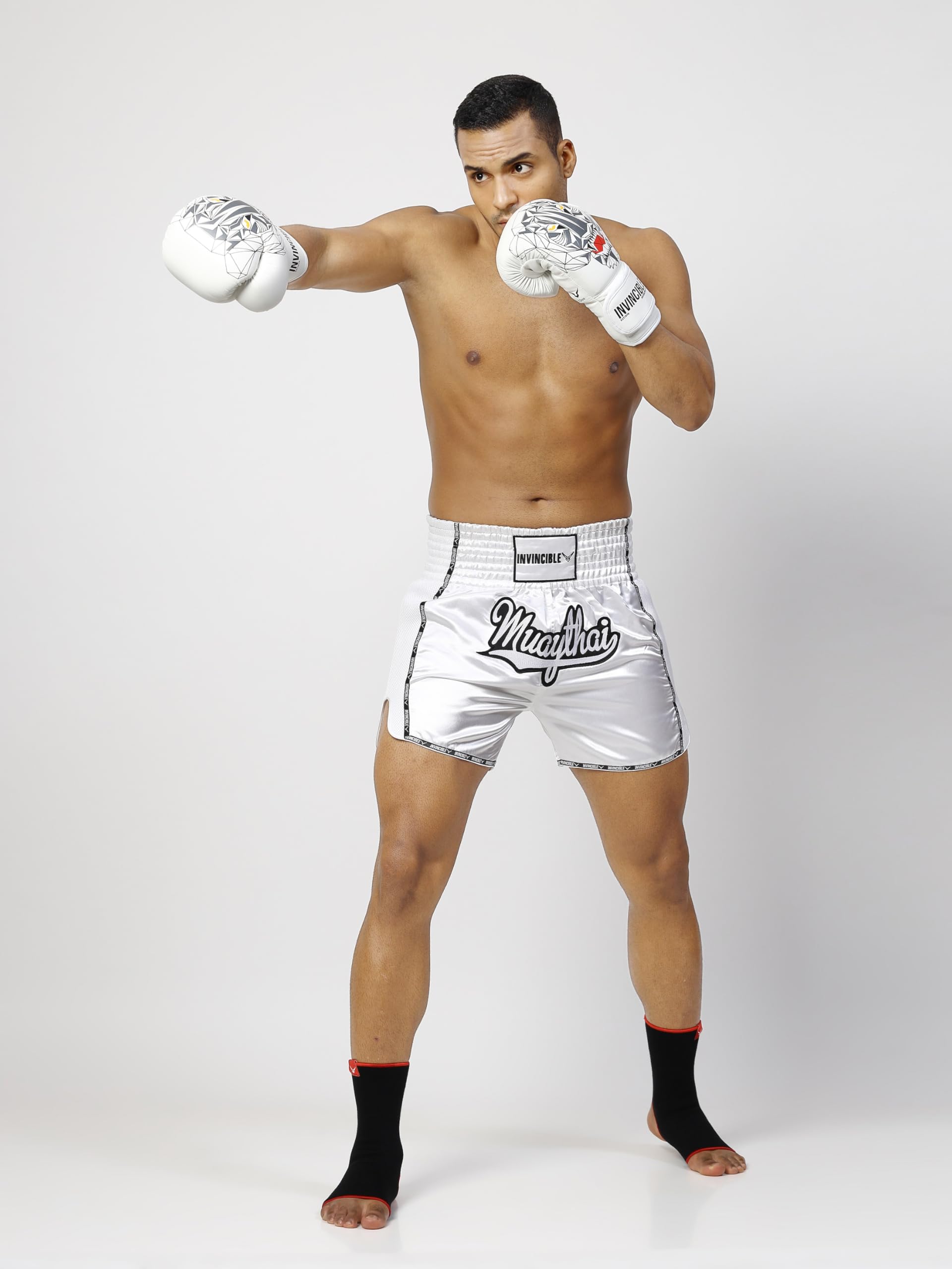Invincible Męskie spodenki bokserskie Muay Thai