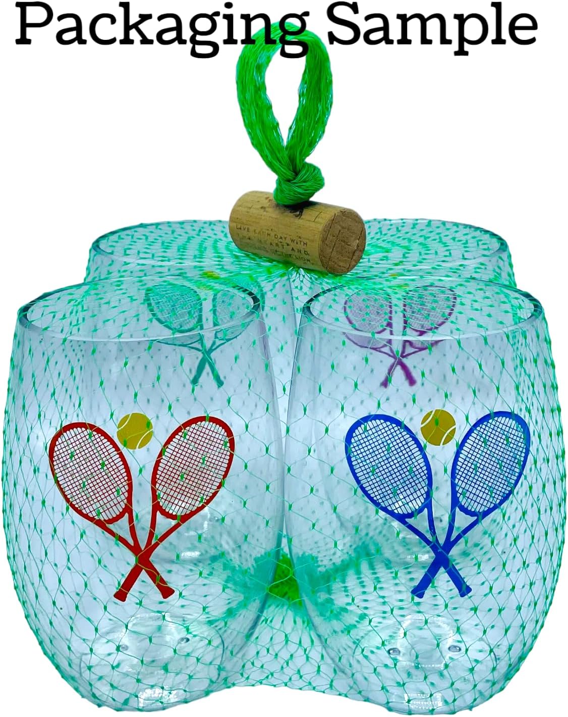 Wine-Oh! Set of 4 Shatterproof Designer 16 oz Plastic Wine Glasses MADE in the USA (GIRLS TRIP) - Image 2