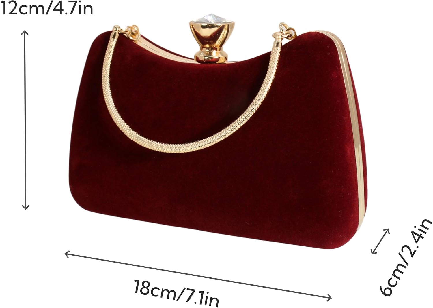 Women Temperament Velvet Banquet Bag Dinner Clutch Party Evening Dress Clutch Bag | Temperament, Dinner Clutch, Party, Evening, Dress