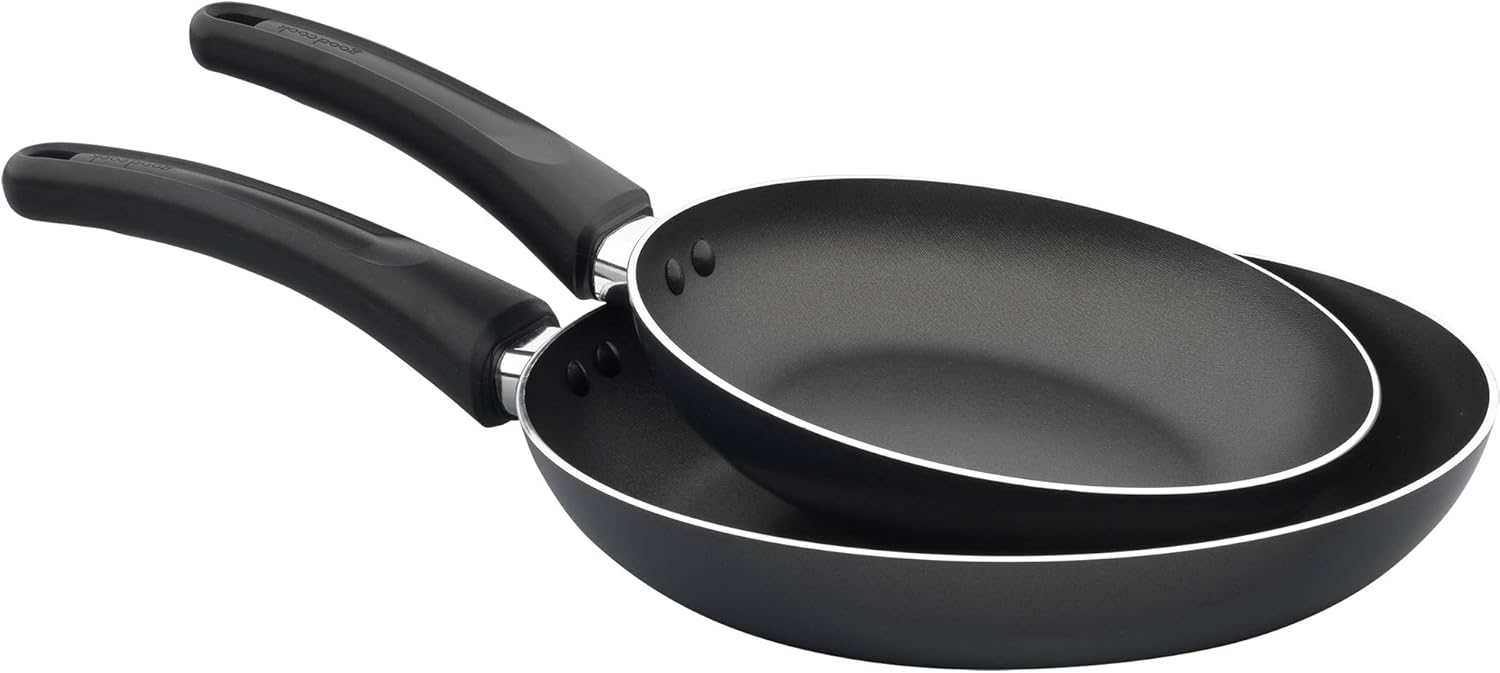 GoodCook Everyday Nonstick 10-Piece Cookware Set with Utensils, Includes Fry Pans, Sauce Pans, and Casserole Pan, PFOA-Free Nonstick Aluminum, Ergonomic Handles, Versatile Cooking Set